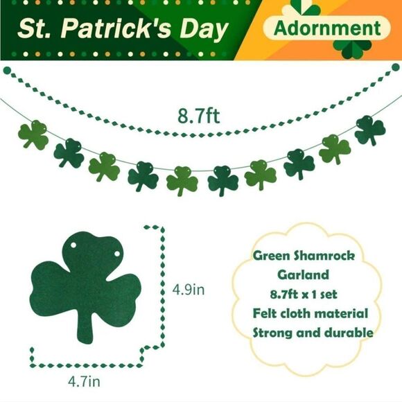 NWT Lucky St Pat's Decorations Kit - Picture 4 of 6